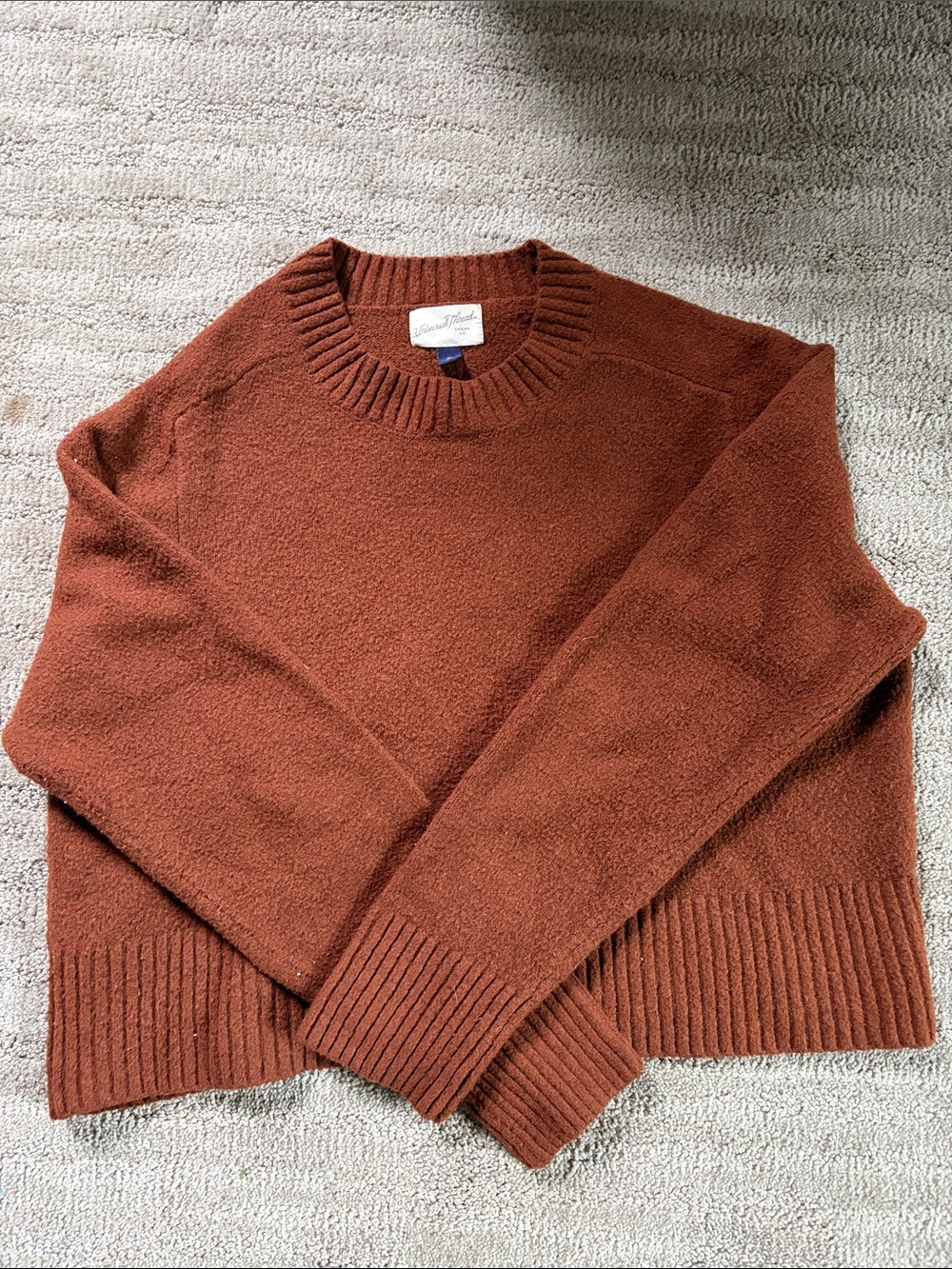 Universal Thread Women's Crewneck Sweater in Rust